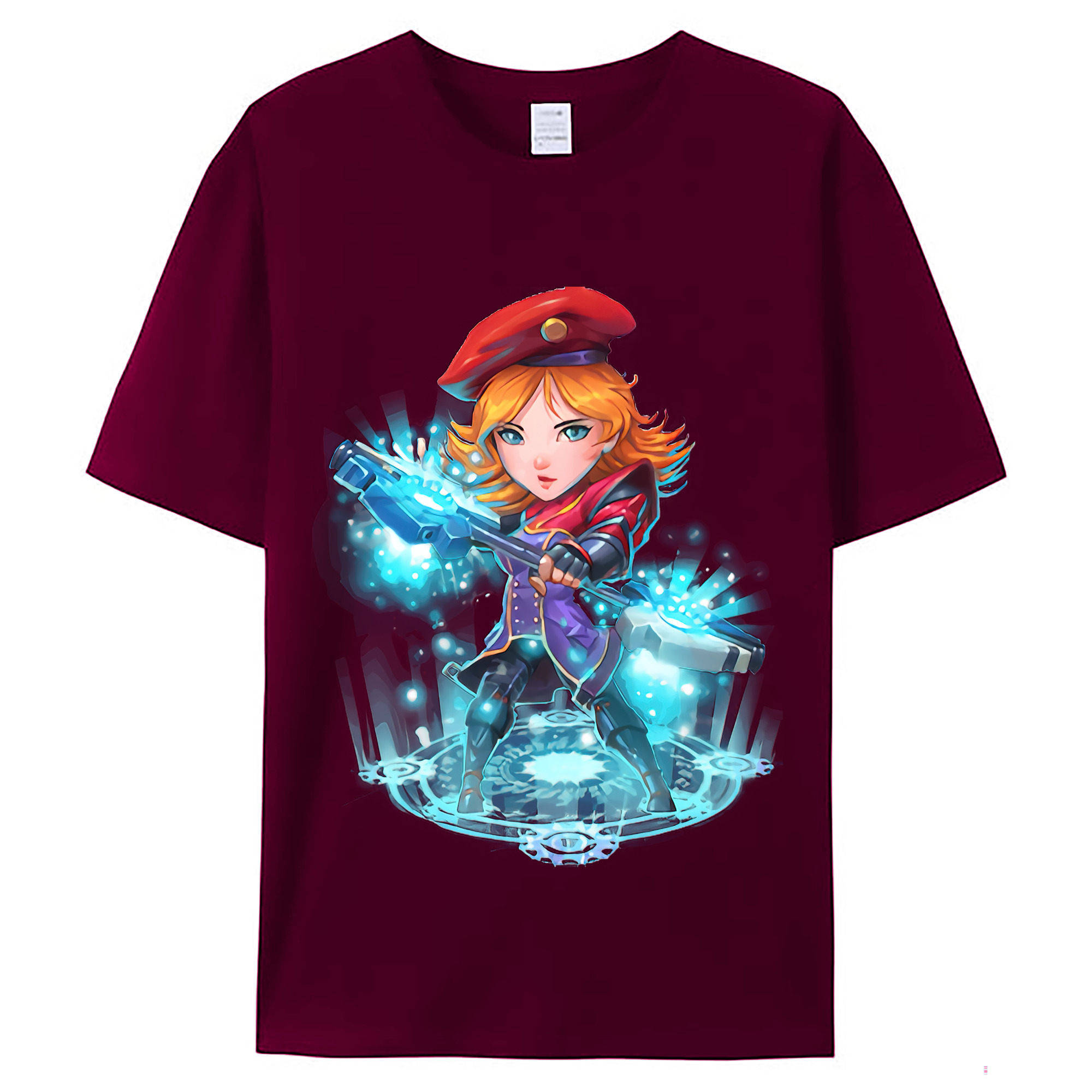 （画像用） リーグ・オブ・レジェンド League of Legends LOL レディースカジュアルプリントTシャツ（綿100％）